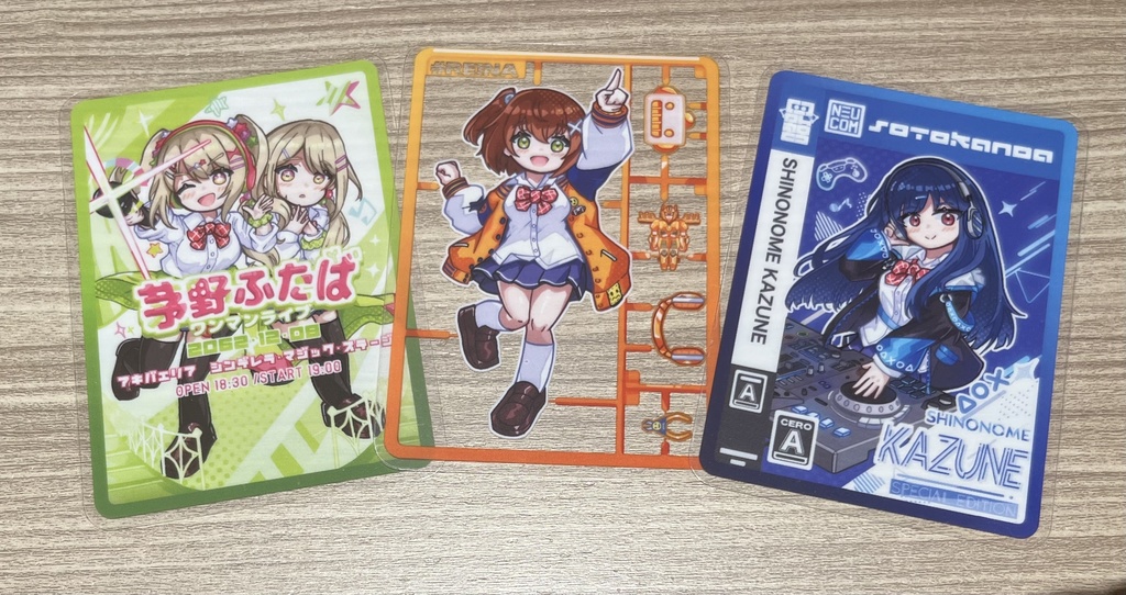 電音部アキバエリア　クリアステッカー