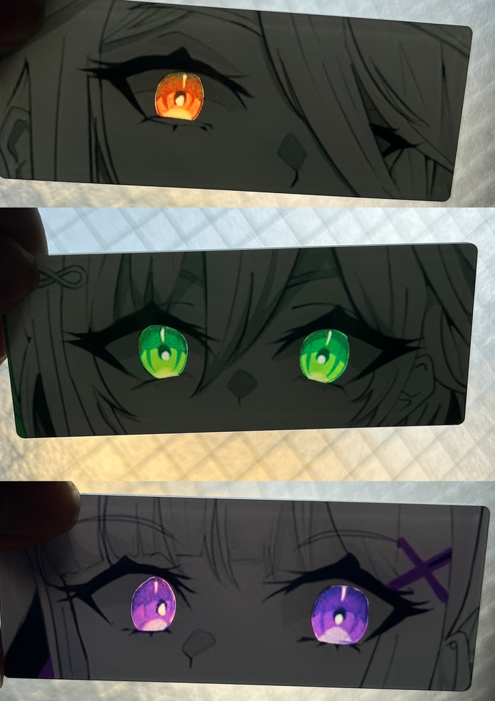 電音部カブキエリア 目ヂカラアクリルキーホルダー