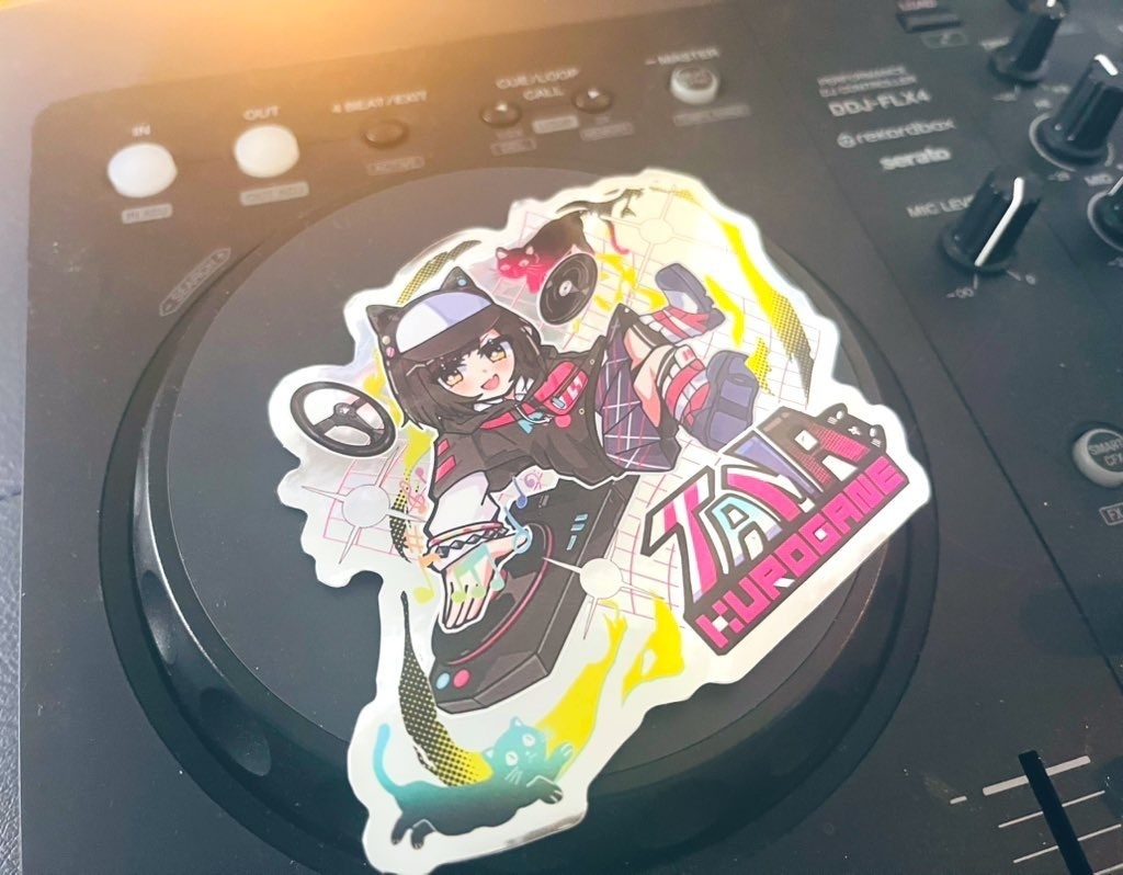 電音部アザブエリア　ステッカー