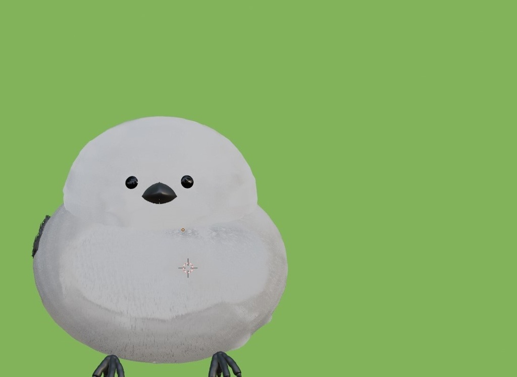 【3Dモデル】シマエナガ(VRChat使用可)