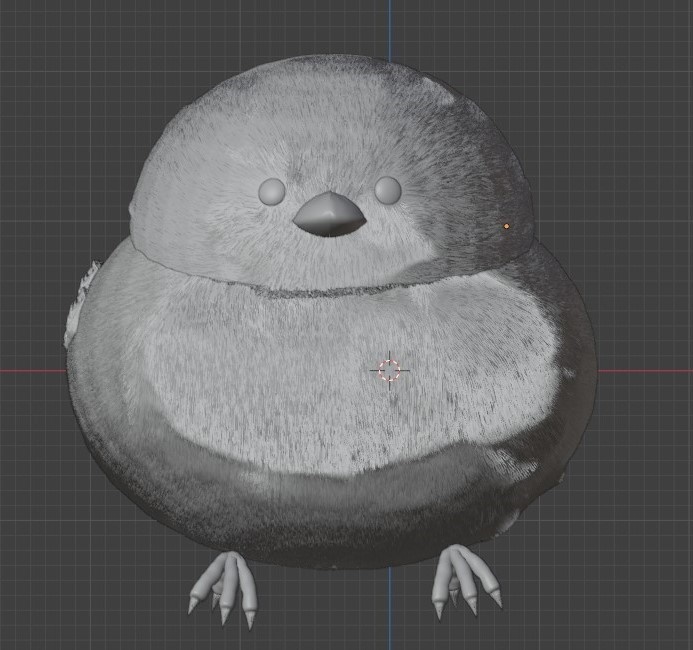 【3Dモデル】シマエナガ(VRChat使用可)