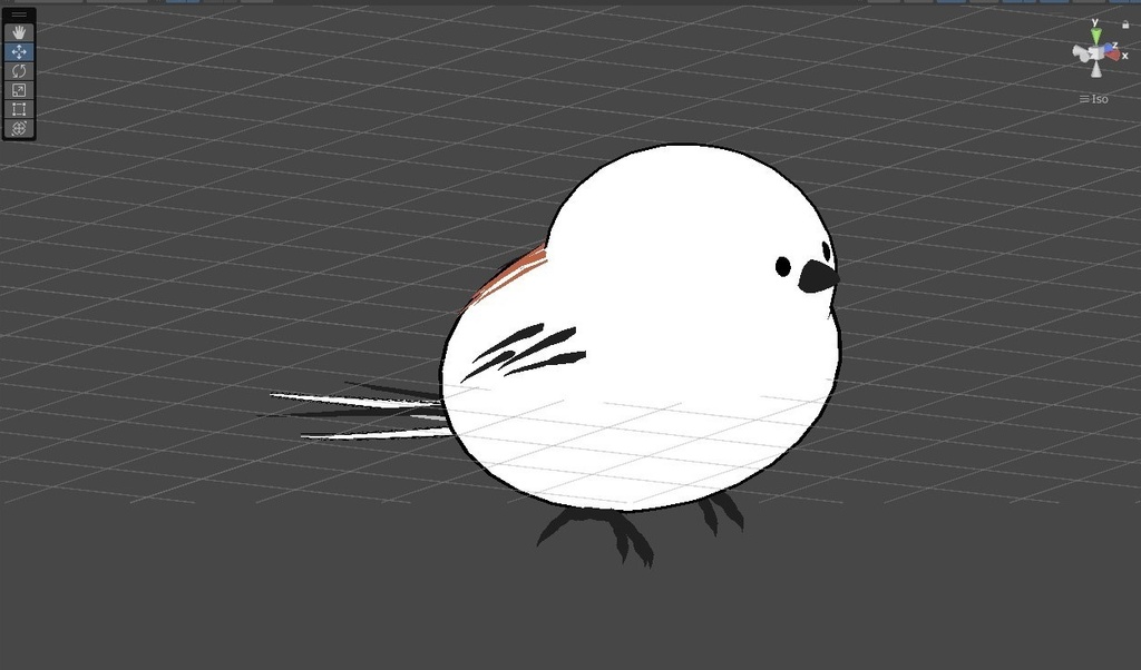 【3Dモデル】シマエナガ(VRChat使用可)