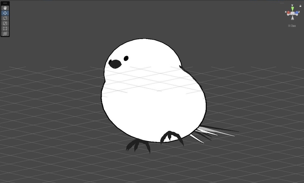 【3Dモデル】シマエナガ(VRChat使用可)