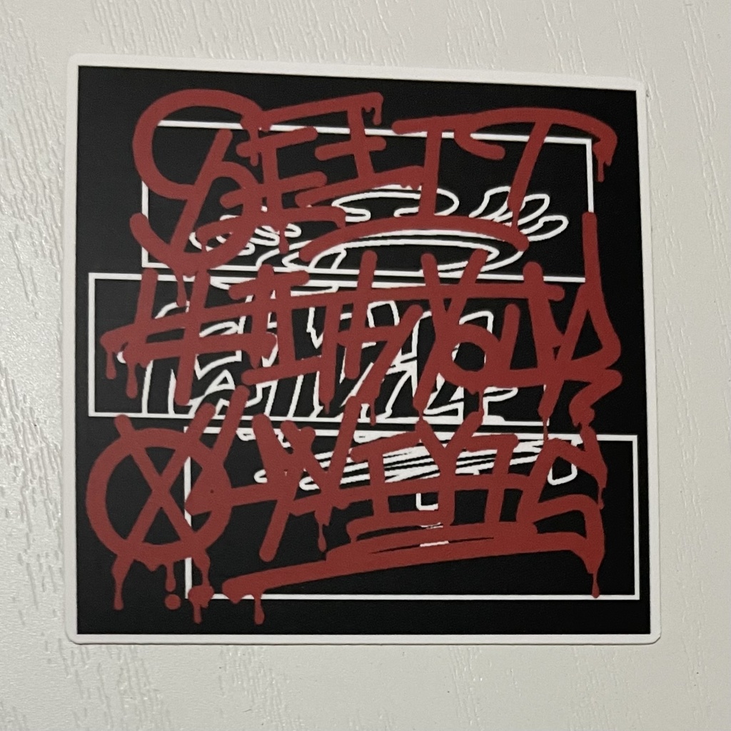 See it with your own eyes　ステッカー