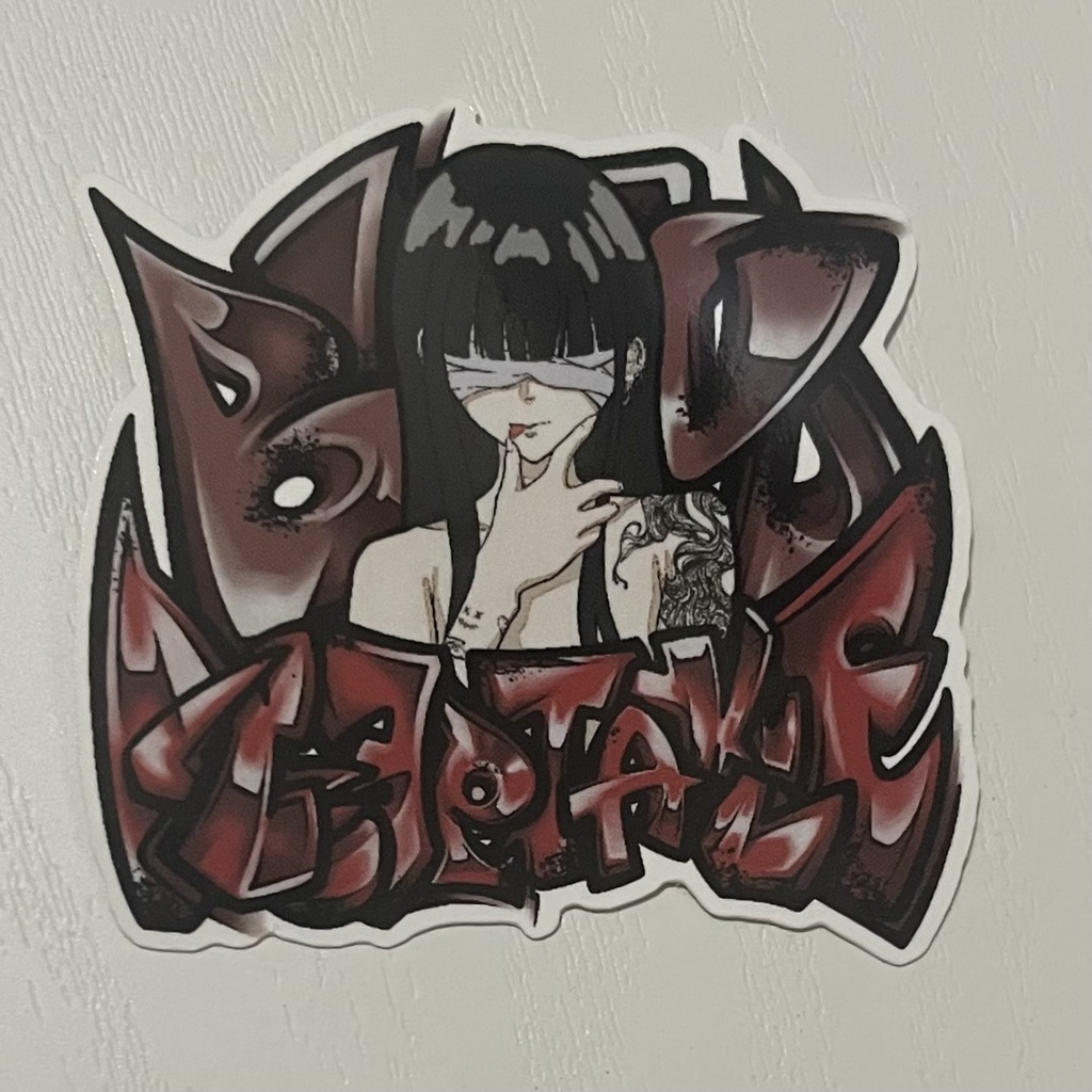 解脱(赤)　ステッカー