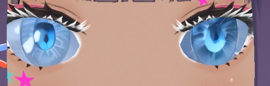 氷の女王の目 - VRoid&VRチャットテクスチャEyes of the Ice Queen VRoidVR