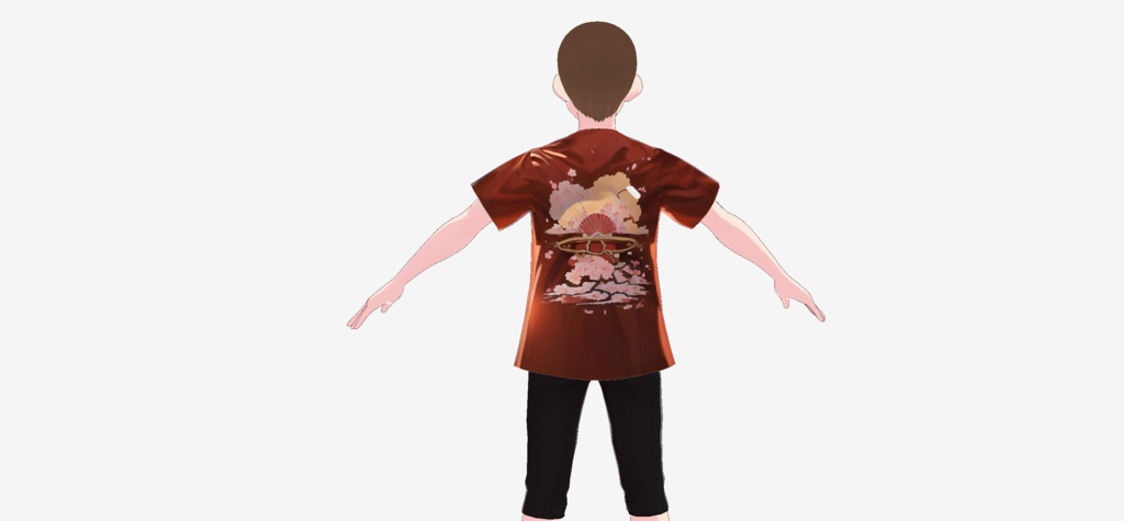 タイトル: 桜侍 - 戦士の優雅 Sakura Samurai - The Warrior's Elegance VRoid & VR Chat Texture