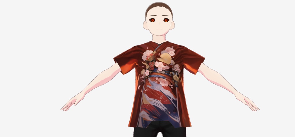 タイトル: 桜侍 - 戦士の優雅 Sakura Samurai - The Warrior's Elegance VRoid & VR Chat Texture