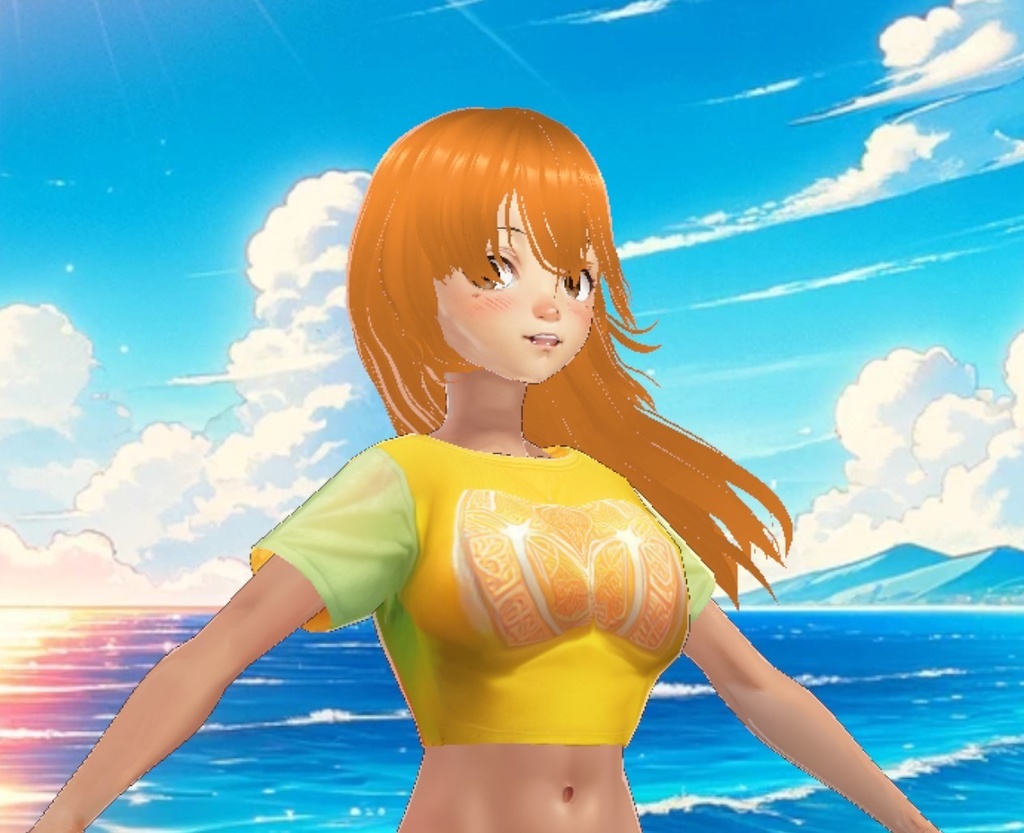 VRoid Top Textures Collection サマーウィムジー - VRoidトップテクスチャコレクション