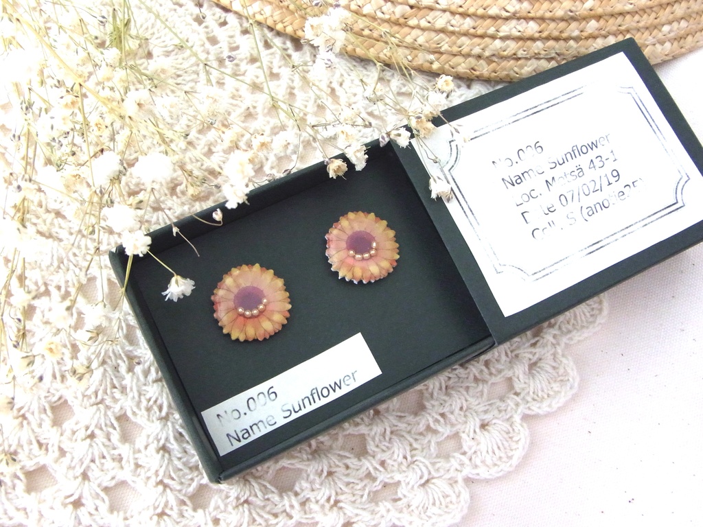 ひまわりのピアス・イヤリング
