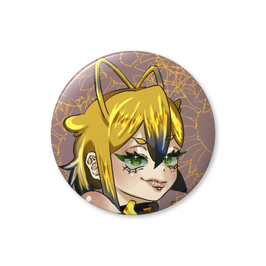 【缶バッチ】灰燼と向日葵