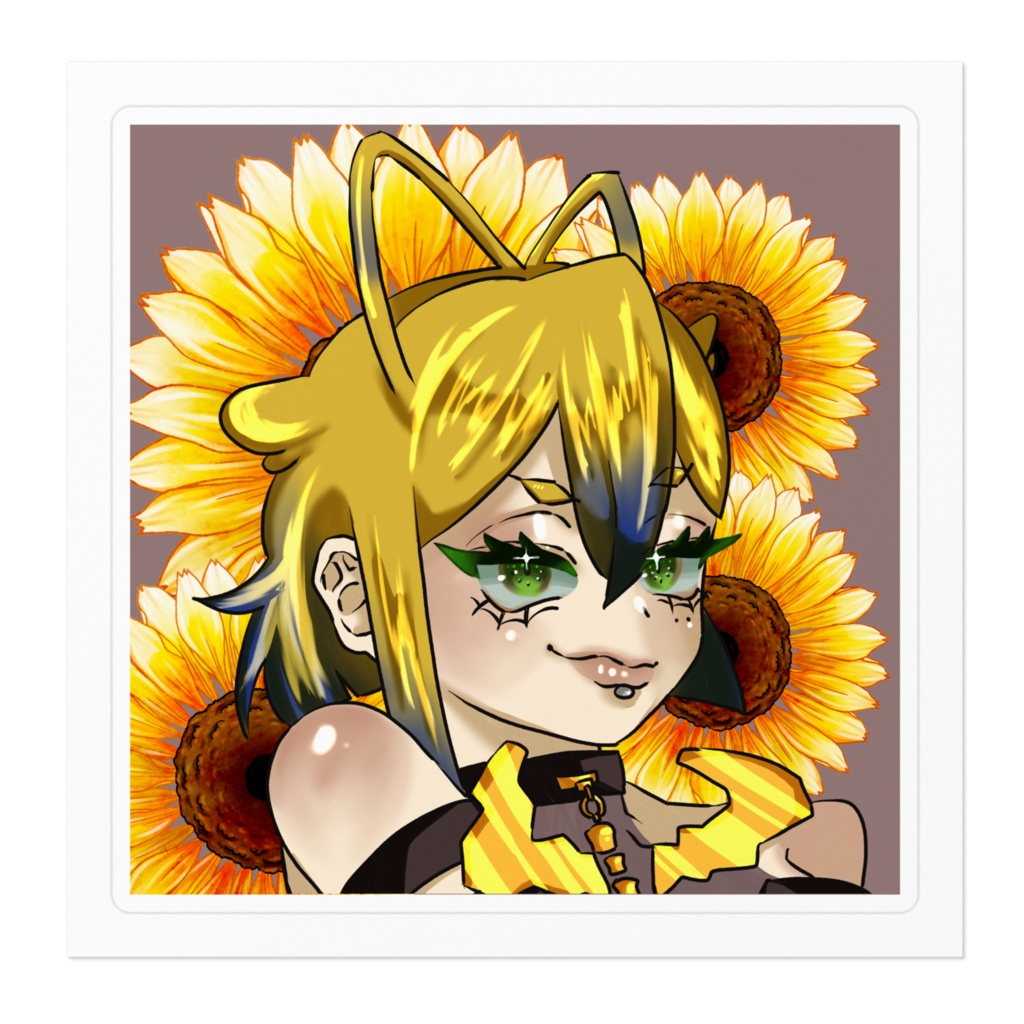 【ステッカー】灰燼と向日葵