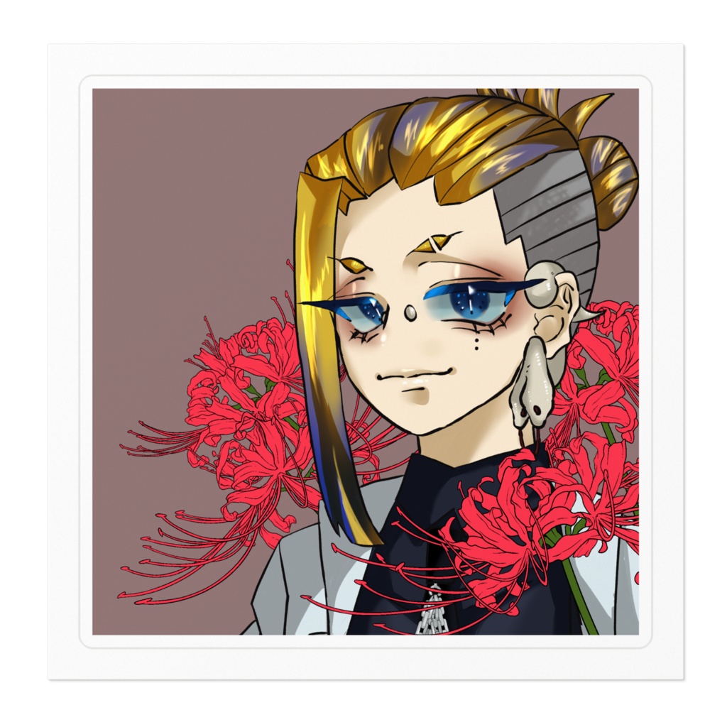 【ステッカー】祓と彼岸花