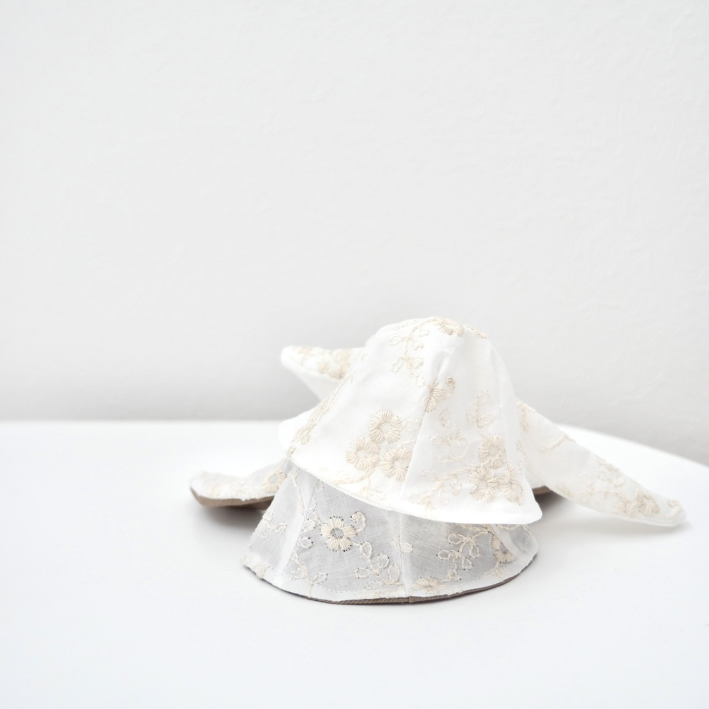 刺繍たれみみハット