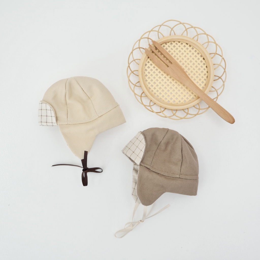 2wayパイロットキャップ(chocolat)