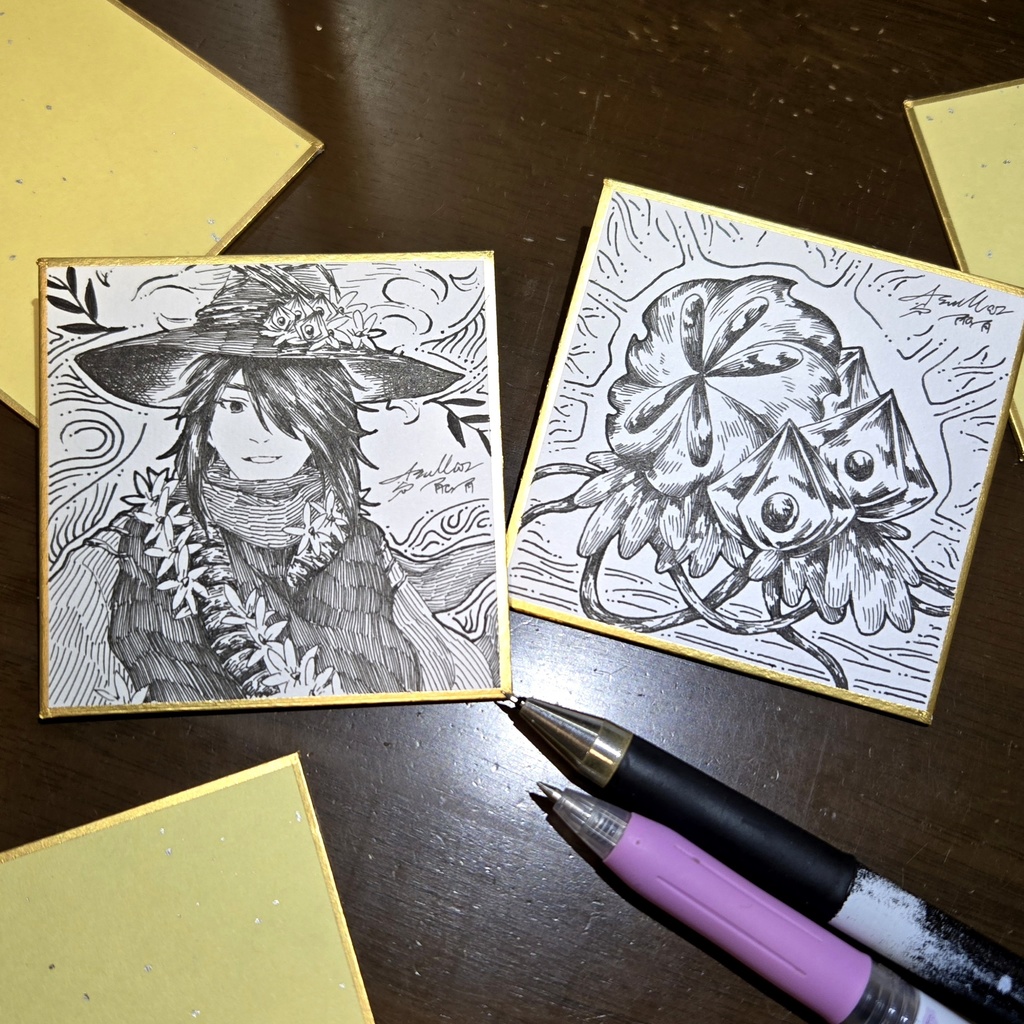 【原画】ランダム豆色紙