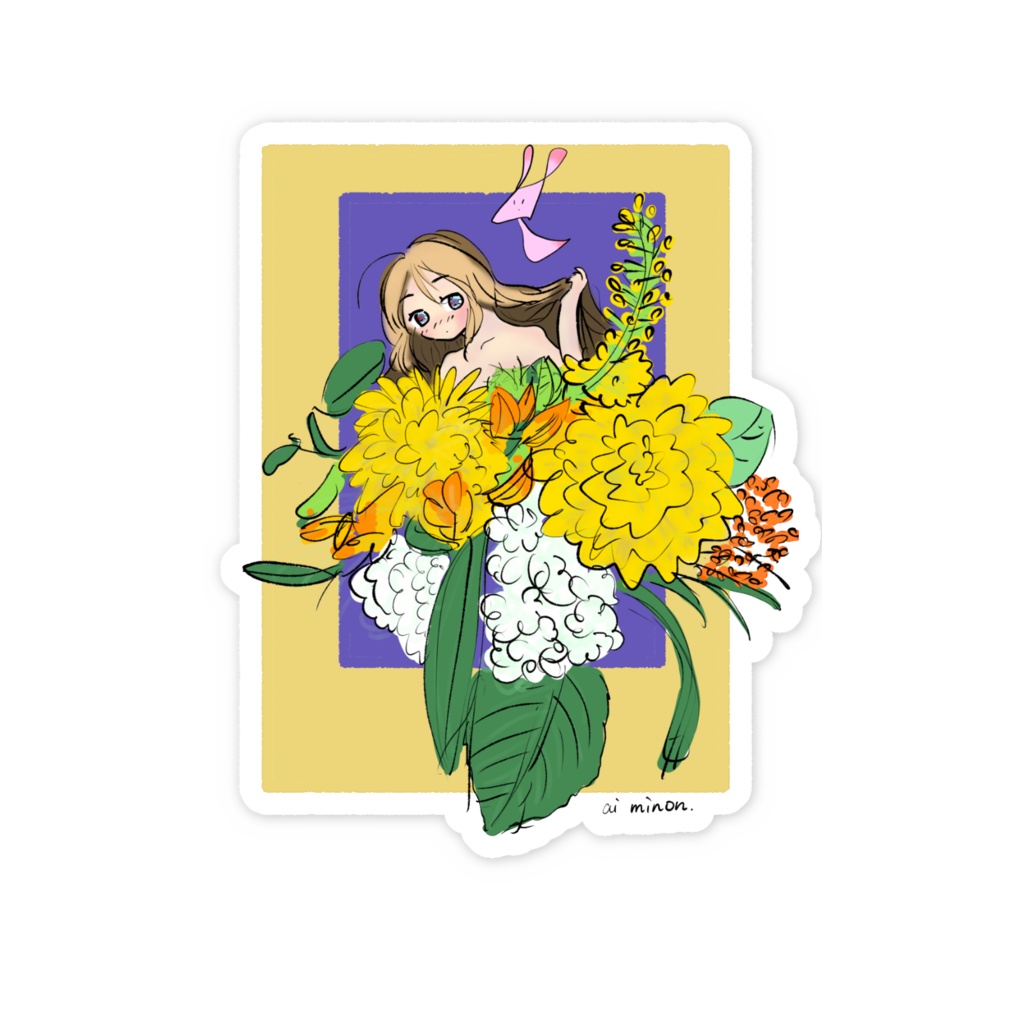PROTECT FLOWERS ステッカー