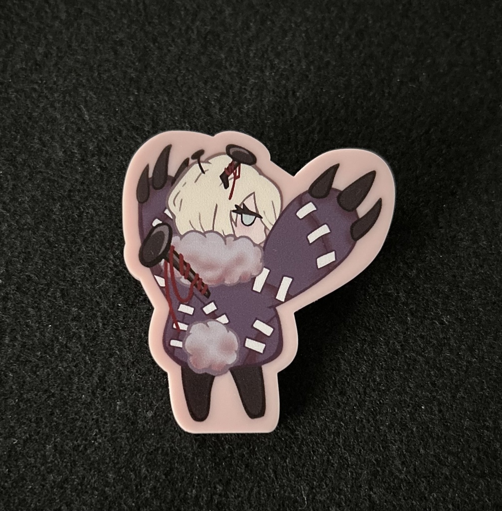 呪いの釘ファウストのアクリルバッジ