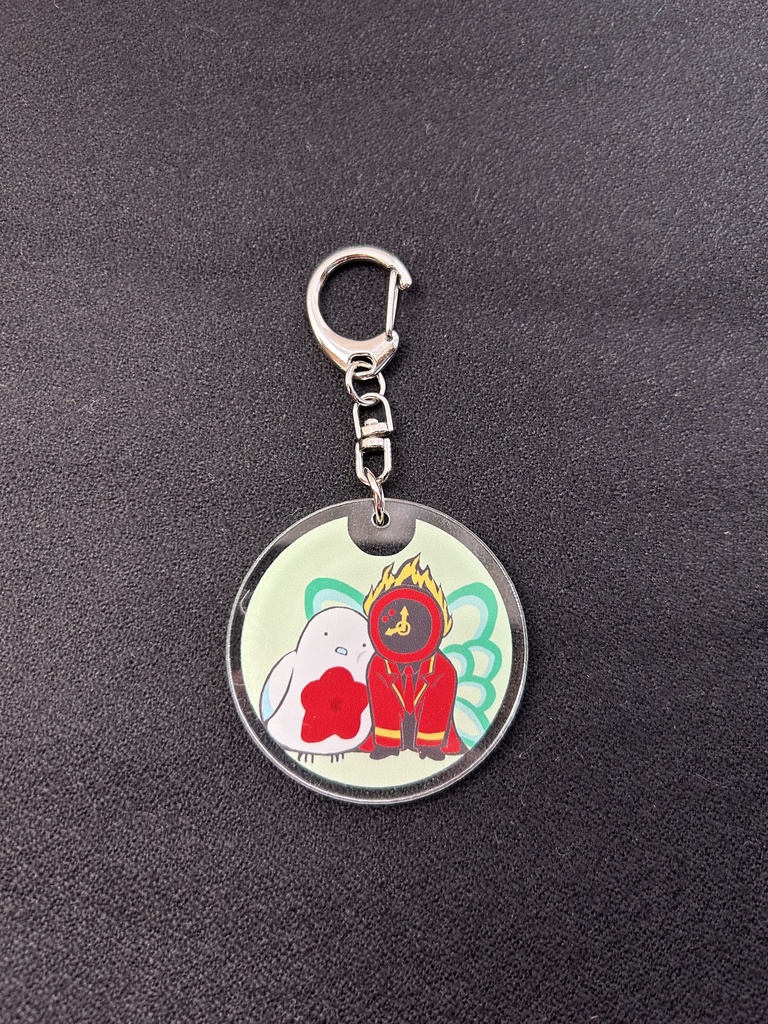 罰鳥とと妖精ダンテのアクリルキーホルダー