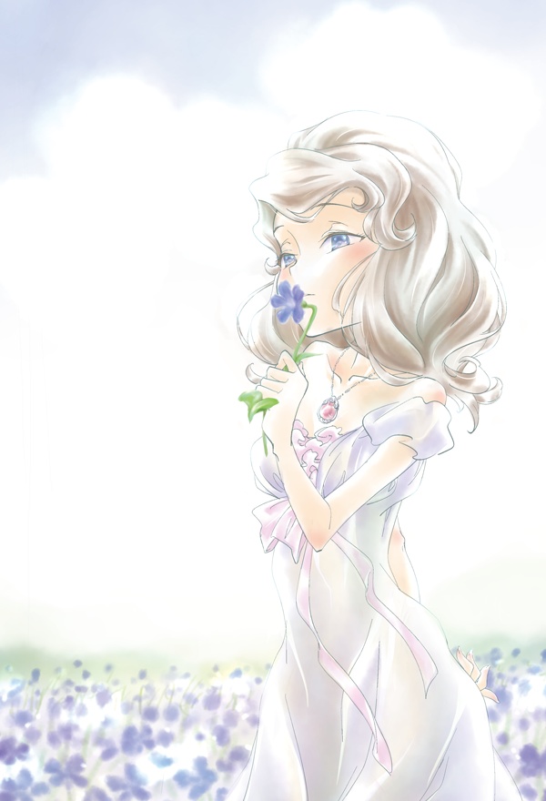 姫 麗しの花畑ポストカード
