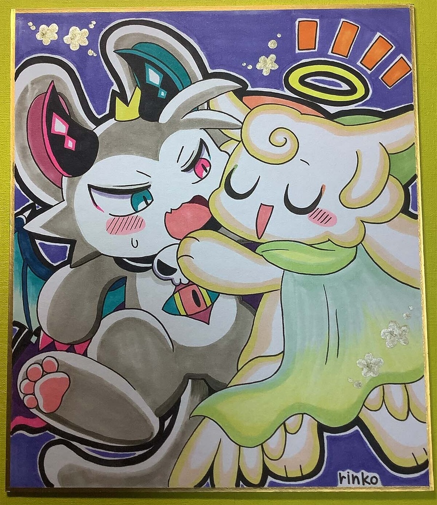 ちょっと大きめ原画色紙１