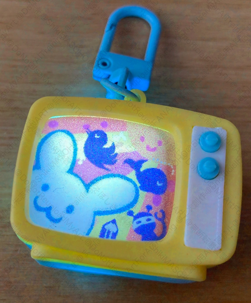 にゅーすぼっとくんTV型キーホルダー