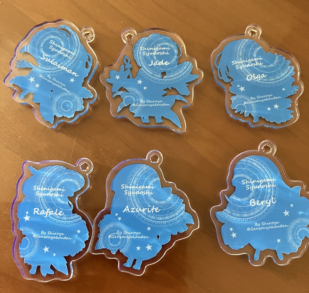 【創作】アクリルキーホルダー6種【死神修道士】