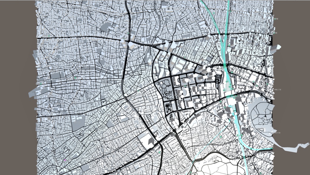 ローポリ3D シティ 東京01 (Low Poly 3D City - Tokyo Japan 01)