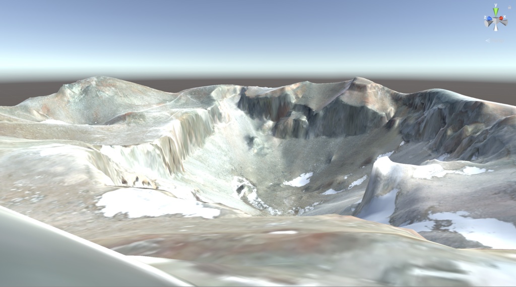 富士火口 3Dモデル (MtFuji_Crater_3DModel)