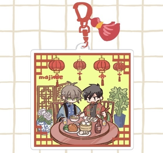 チャイナ秋藤2層アクリルキーホルダー