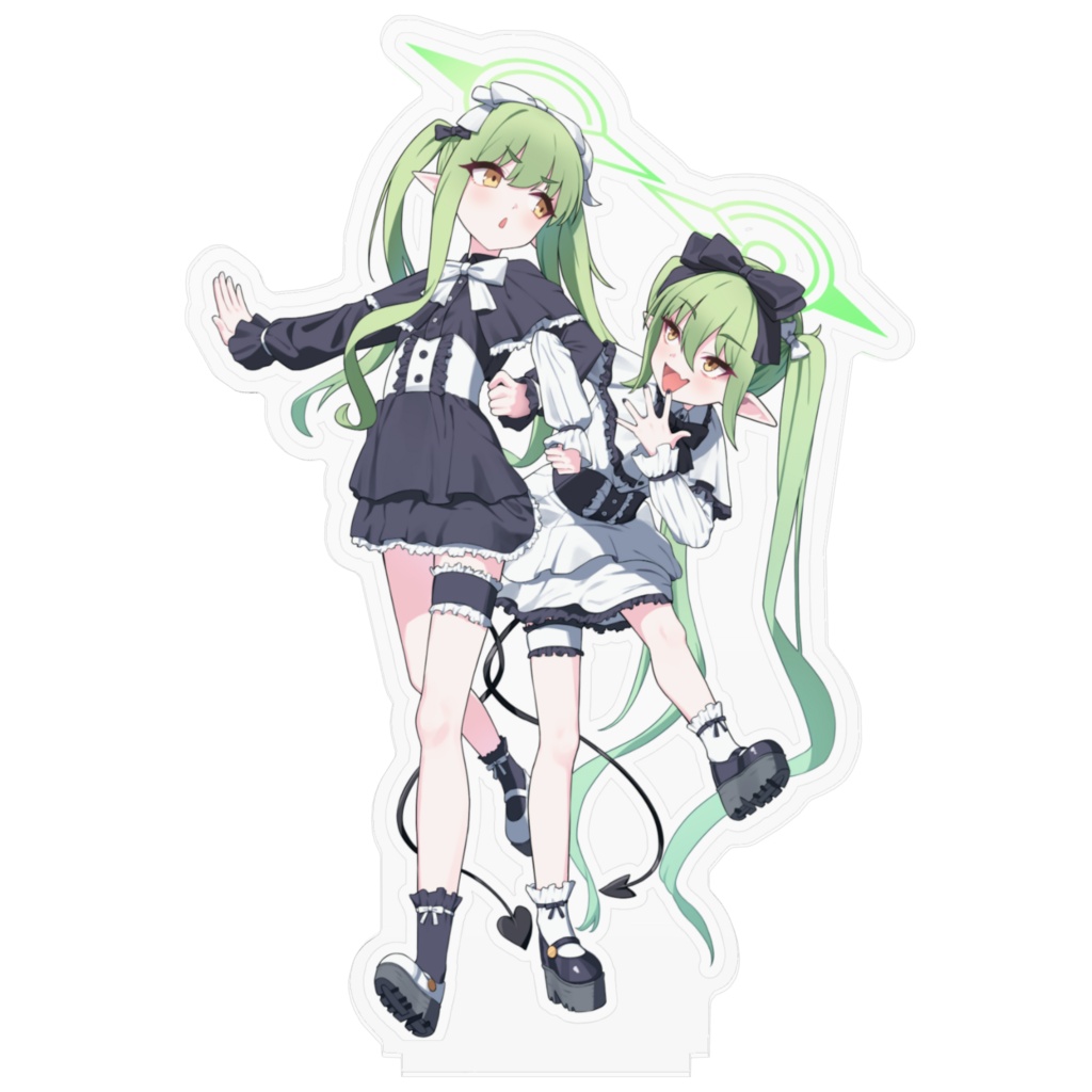 【ブルアカ】地雷系双子コーデヒカリ&ノゾミ