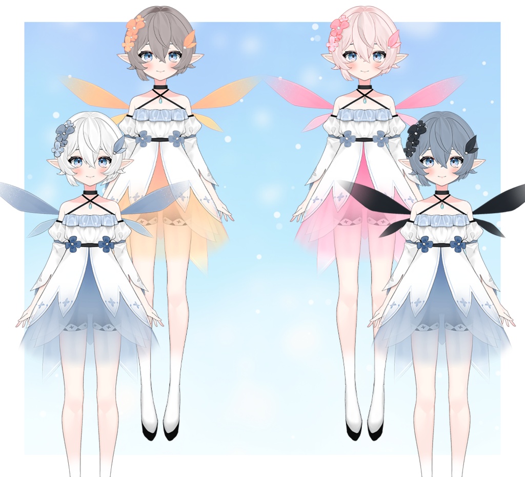 【汎用モデル】エルフの女の子/elf girl【VTS対応】