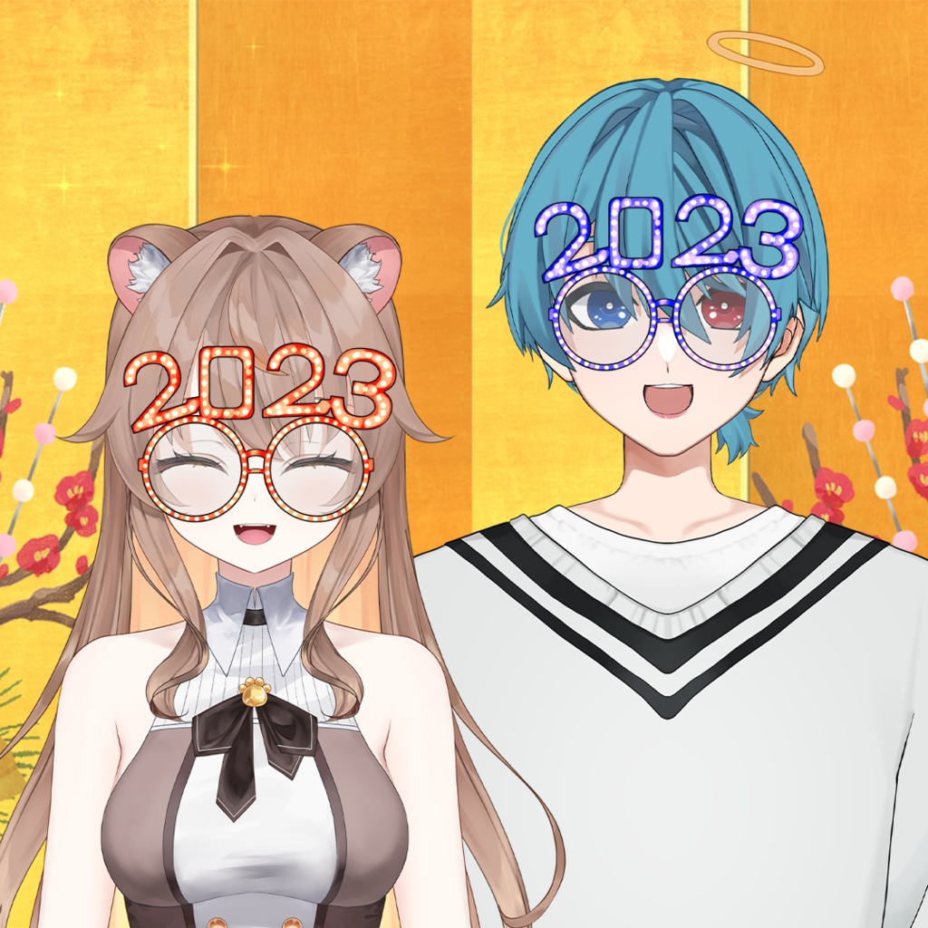 【VtubeStudio素材】2023眼鏡