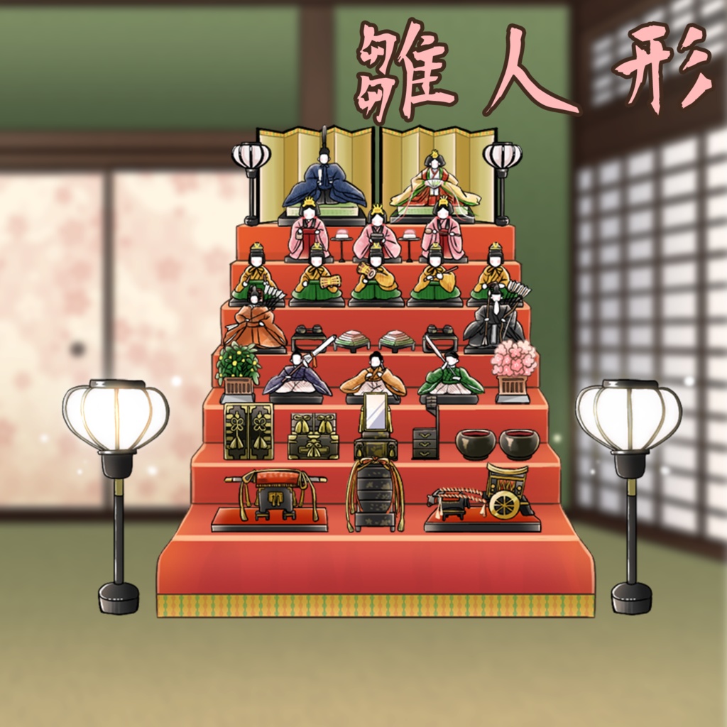 【動画素材】動く和風背景素材春バージョン・Japanese-style room materials spring Ver.