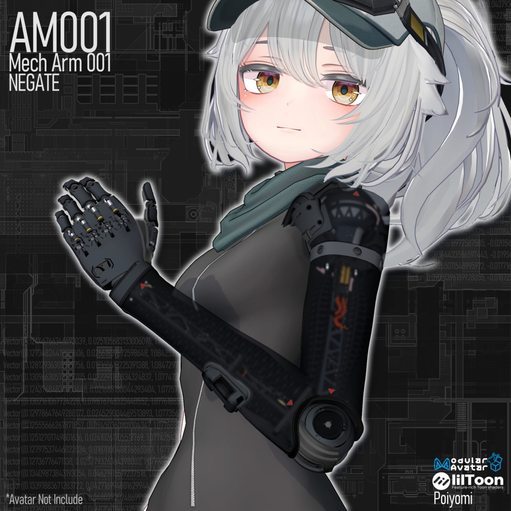 【 5Avatars】NEGATE AM001 Mech Arm【Airi Milltina Shinano DELTAFLAIR Lurie】