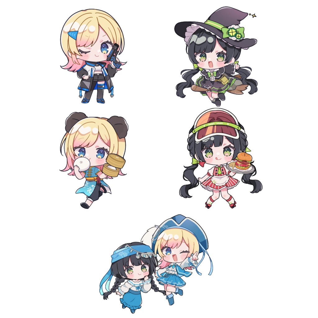 らんだむアクキー（5種）