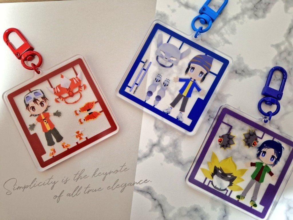 プラモ風アクキー:輝ニ