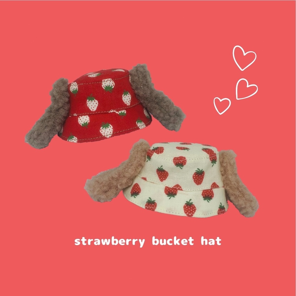 strawberry bucket hat🍓