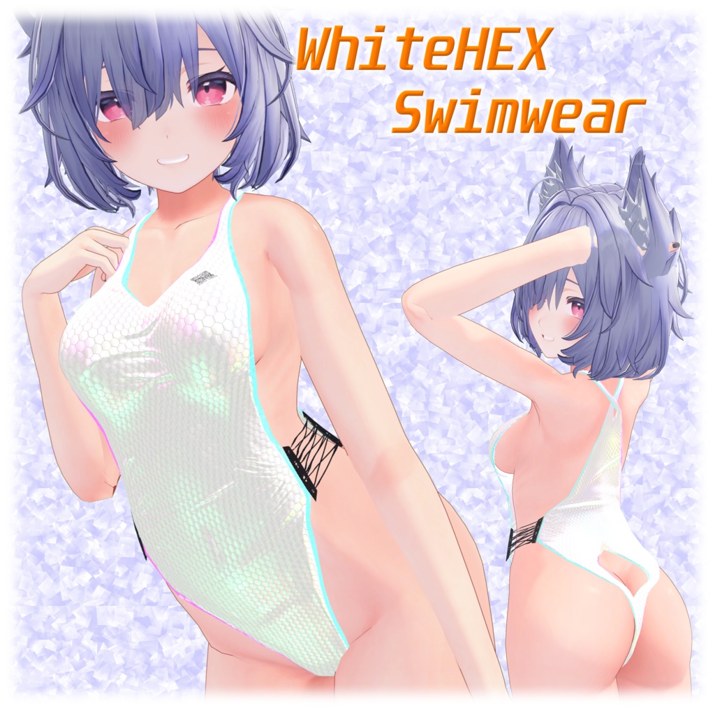 [8アバター対応]WhiteHEX Swimwear 