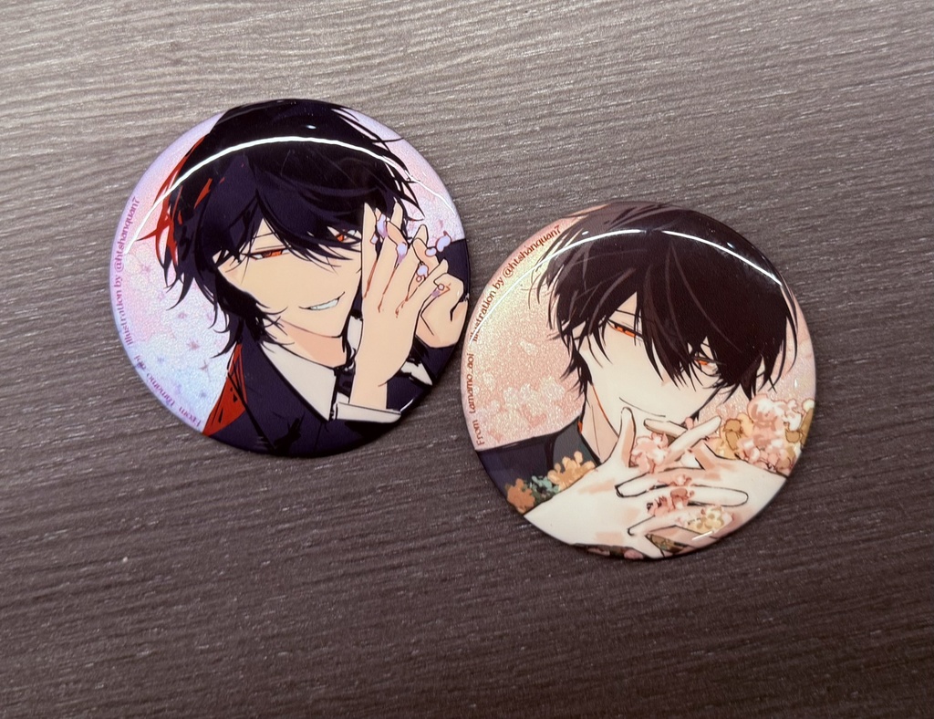 ［予約］静馬『Flowers. 』75mm缶バッジ