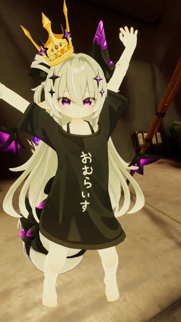 【無料版あり】メルヴィ専用服の文字テクスチャ