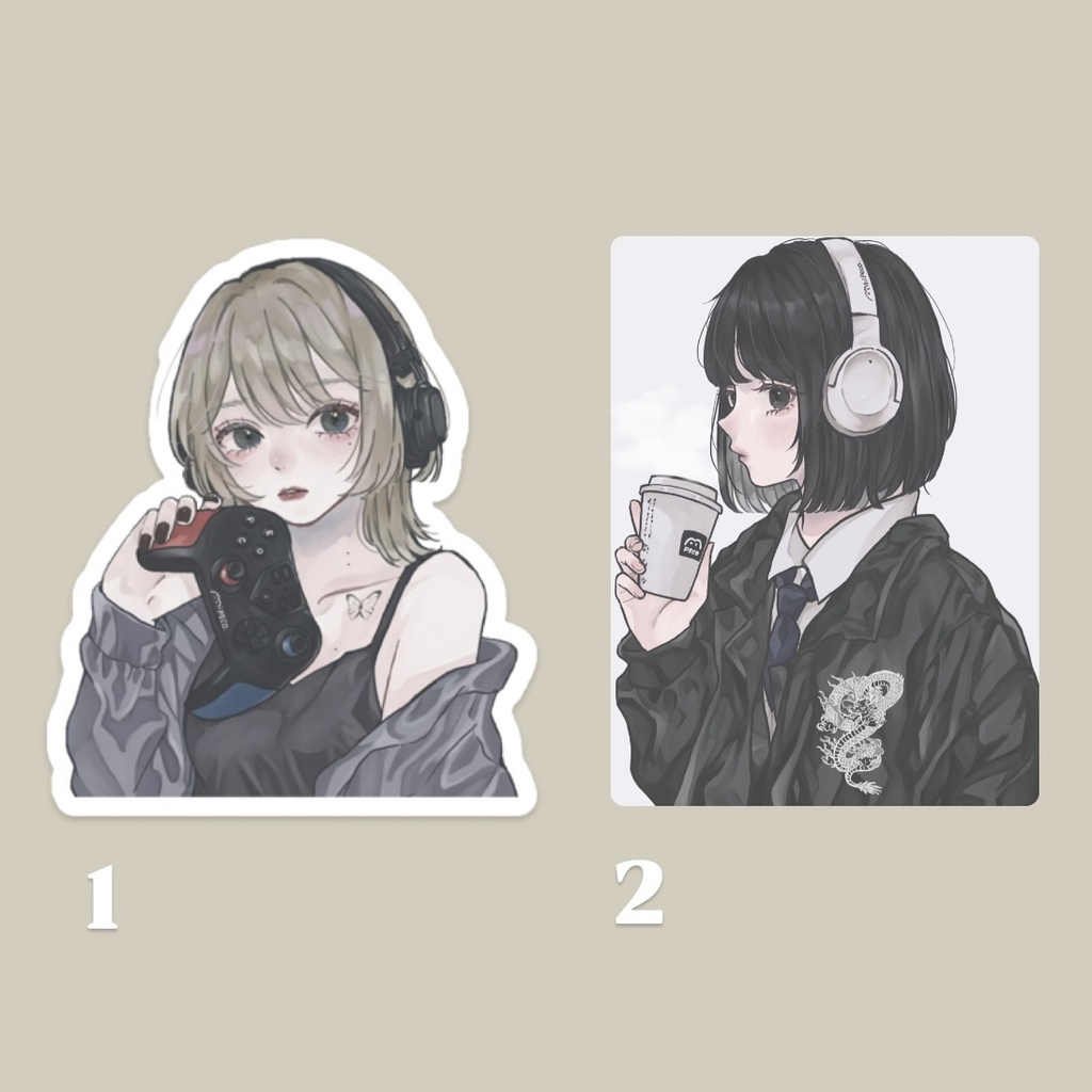 ステッカー　女の子