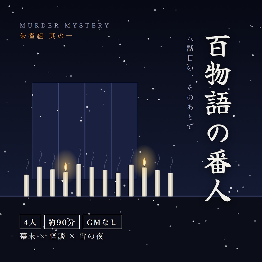 【4人用・GMなし】マーダーミステリー「百物語の番人」朱雀組 其の一