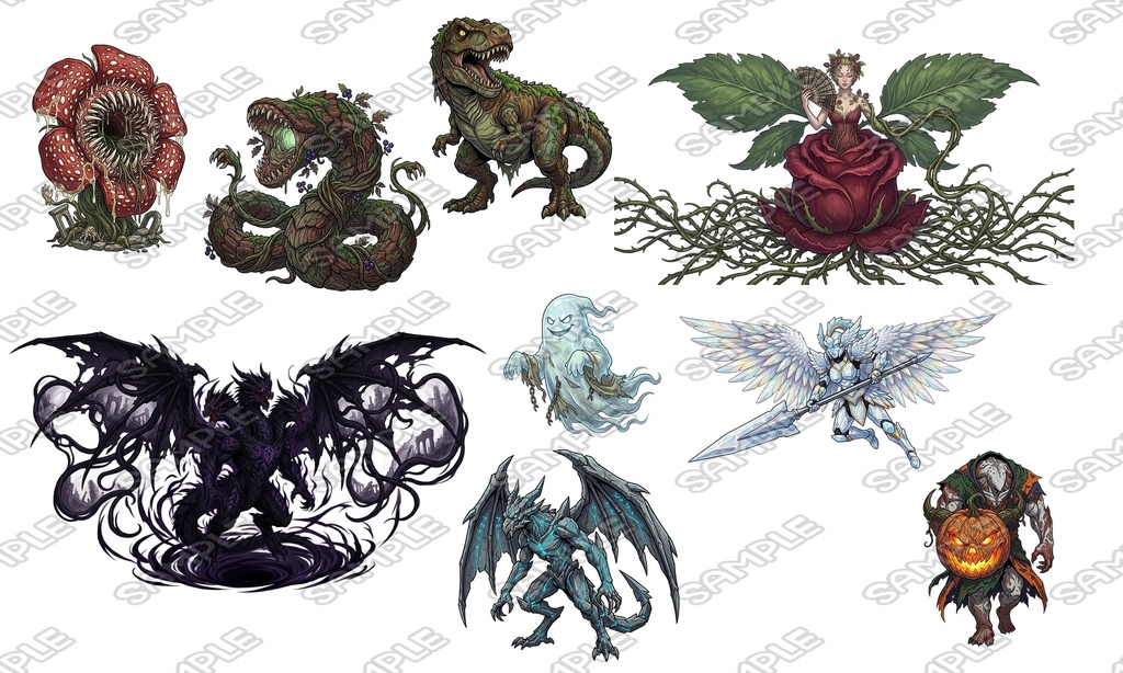 【敵グラフィック素材vol.2】バラエティモンスターパック2