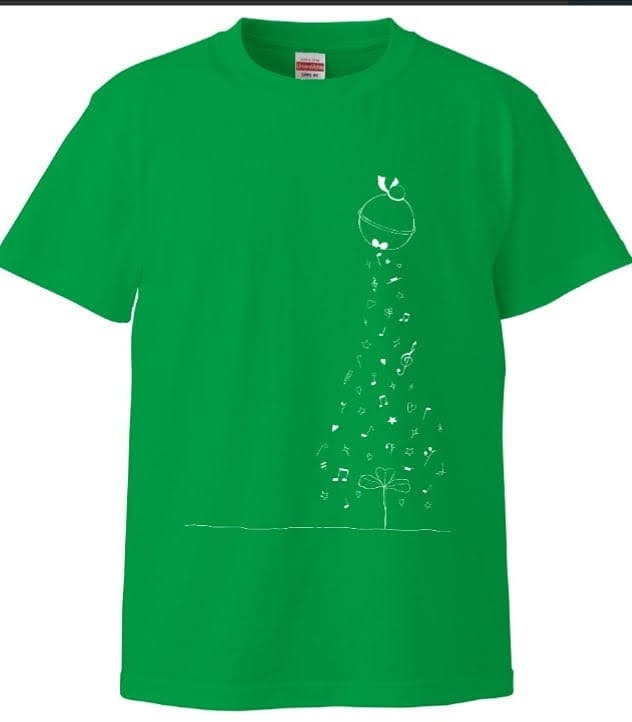 オリジナルデザインTシャツ   緑