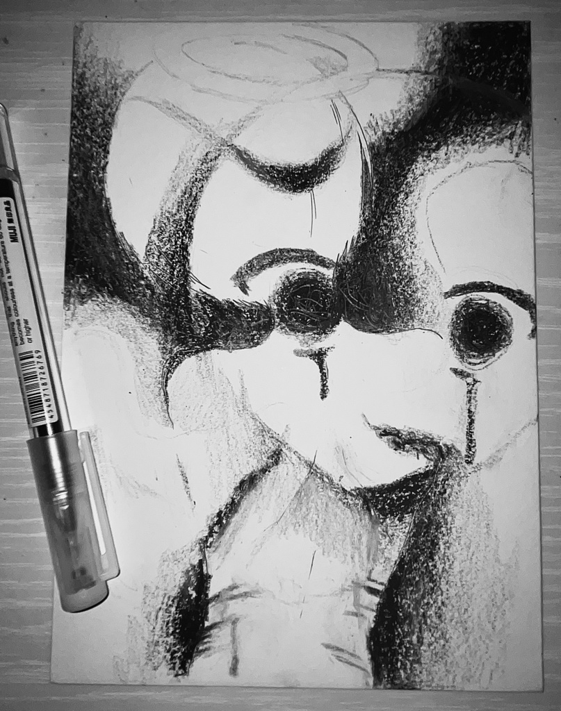 【原画】白黒イラスト