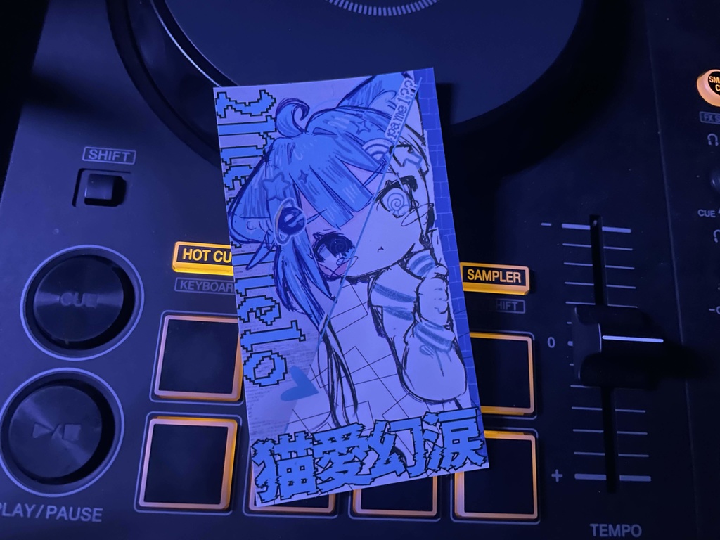 猫愛幻涙ฅ ステッカー 