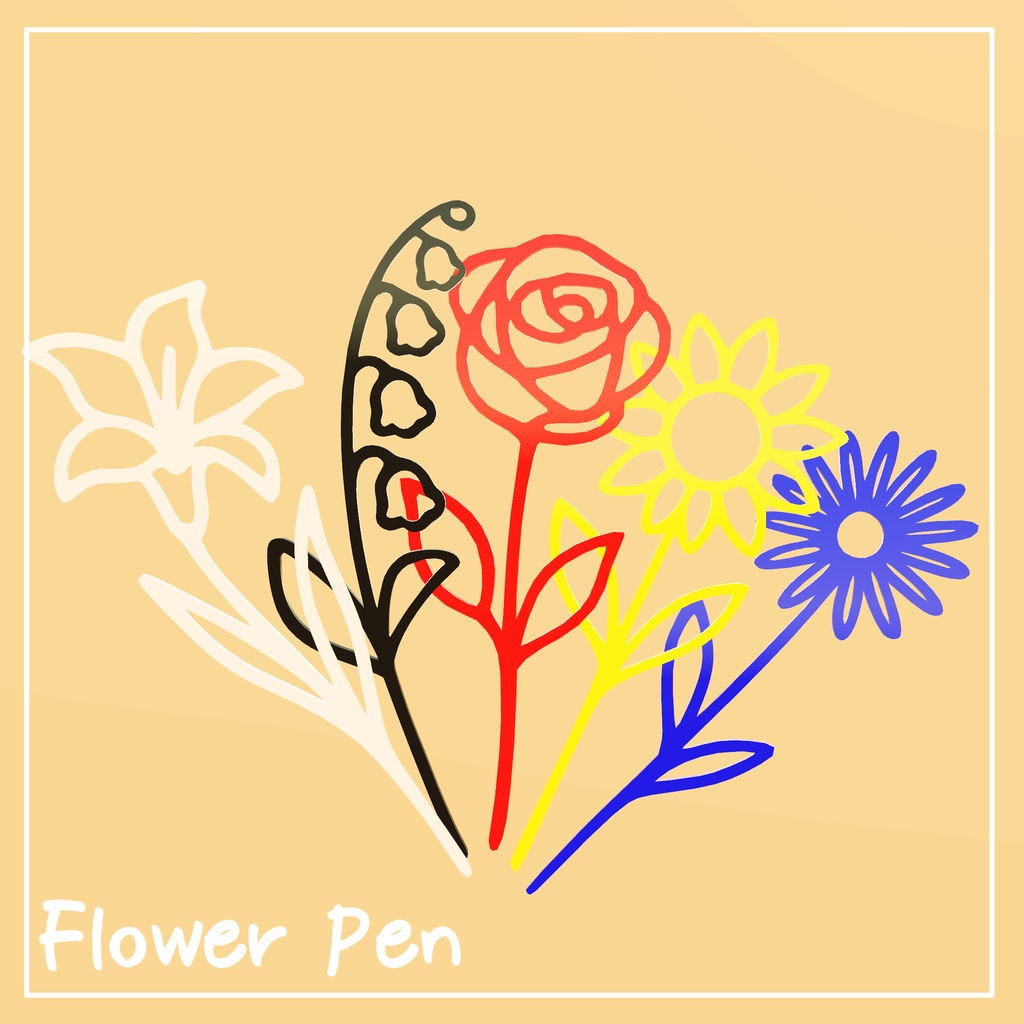 【QvPen差し替えモデル】Flower QvPen