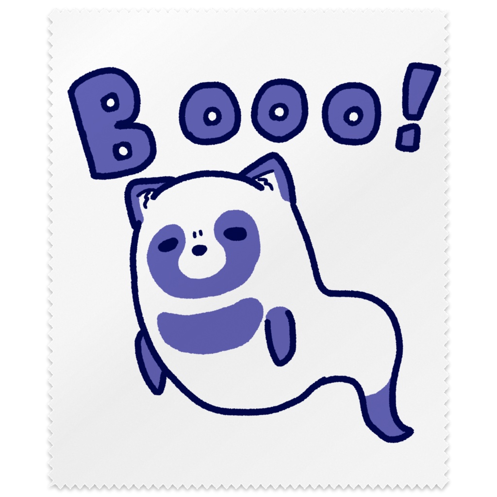 おばけたぬきメガネ拭き