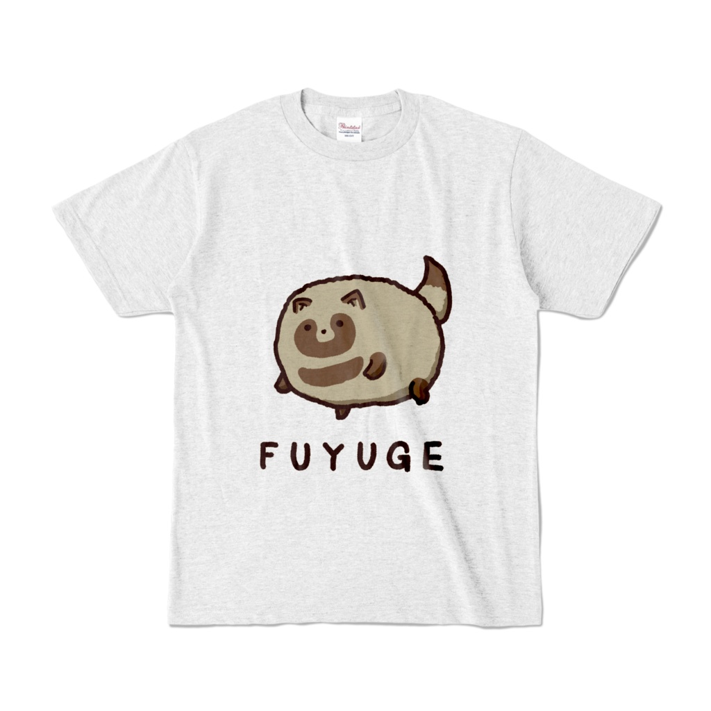 冬毛のたぬきTシャツ